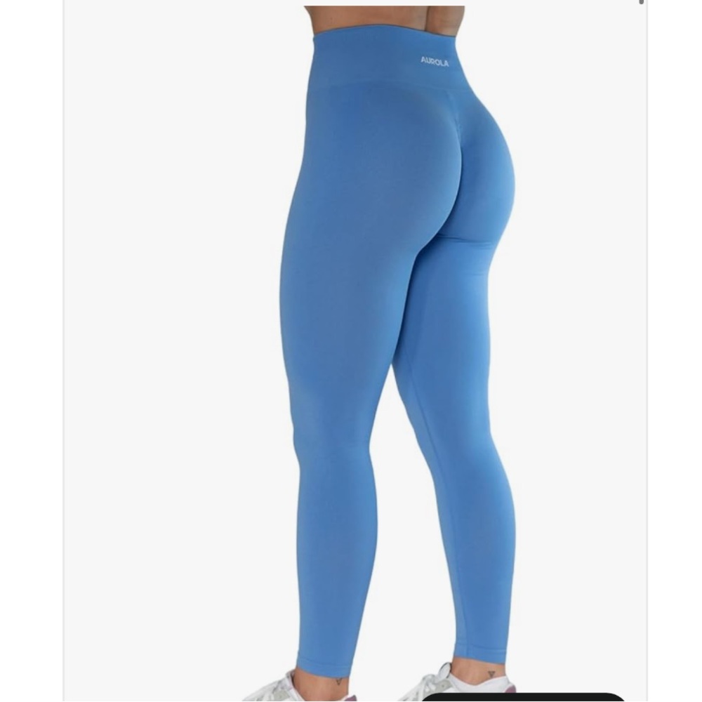 AUROLA Yoga High-Waist Blue Sculpt Leggings